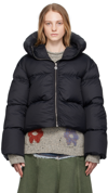 Ienki Ienki Bear Kenny Zip-up Puffer Jacket In Soft Black