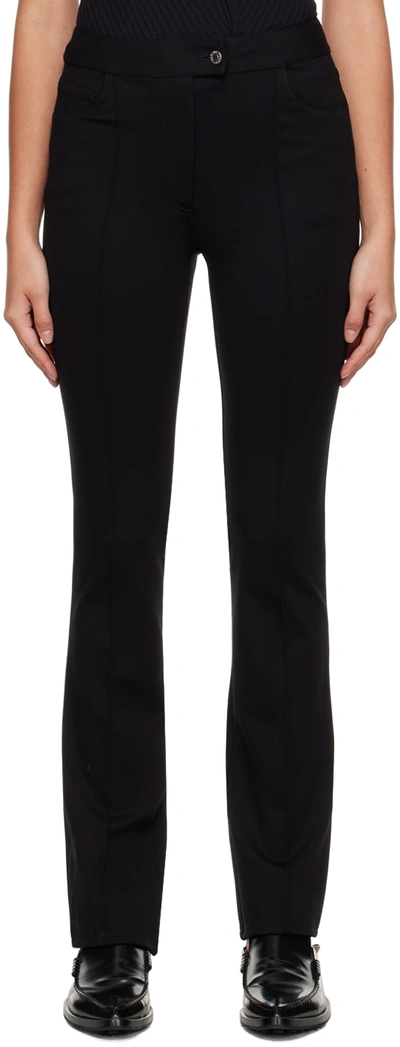 Helmut Lang Black Slit Trousers In Black - 001