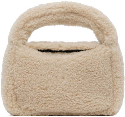 Stand Studio Beige Minnie Faux-fur Bag In Natural Beige