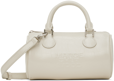 Marge Sherwood Off-white Log Bag In Vanilla Crinkle