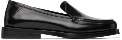 Attico Black Micol Leather Loafers