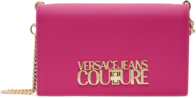 Versace Jeans Couture Pink Lock Bag In E312 Orchid