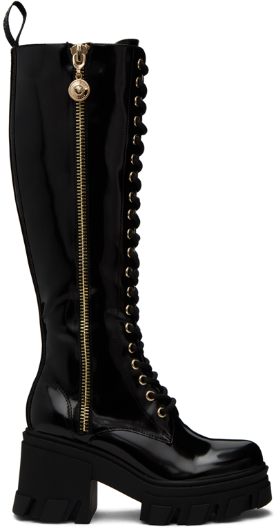 Versace Jeans Couture Black Sophie Boots In E899 Black