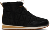 Teva Reember Womens Stretch Quilted Booties In Black/tan