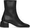 MARSÈLL BLACK ZIP-UP BOOTS