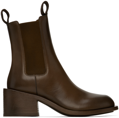 Marsèll Brown Allucino Chelsea Boots In 490 Chocolate