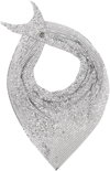 RABANNE SILVER PIXEL SCARF NECKLACE