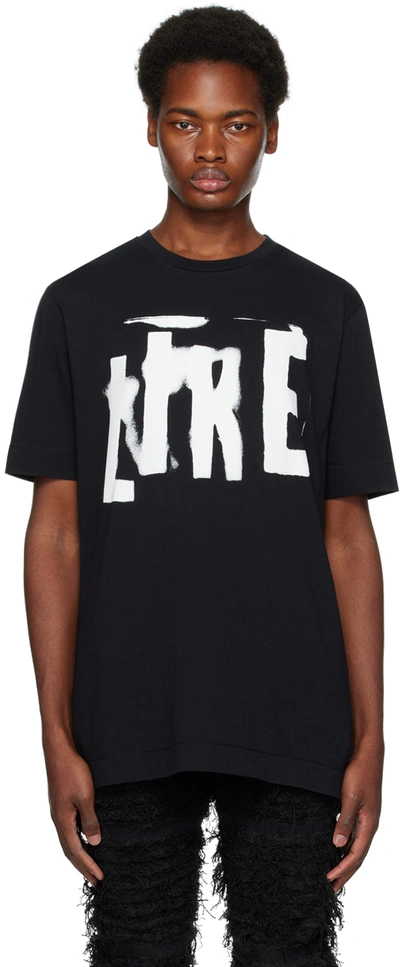 Alyx Black Graphic T-shirt In Blk0001 Black