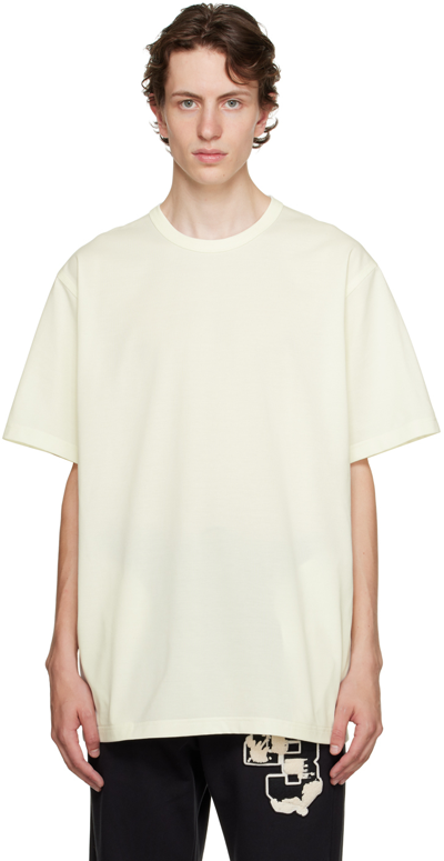 Y-3 Off-white Premium T-shirt In Off White