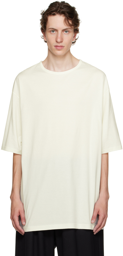Y-3 Off-white Boxy T-shirt In Off White