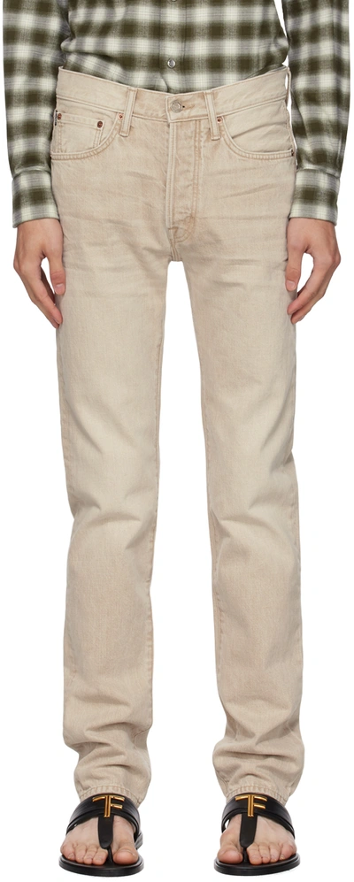 Tom Ford Beige Patch Jeans