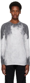ALYX WHITE & GRAY BLEACHED LONG SLEEVE T-SHIRT