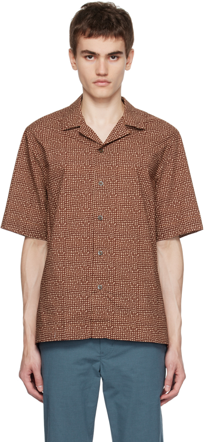 Paul Smith Brown Mini Tile Shirt In 62 Browns