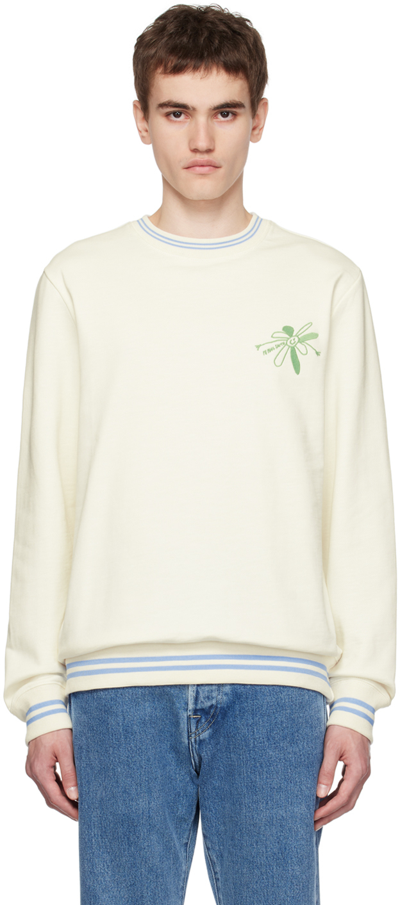 Ps By Paul Smith Off-white Flower Sweatshirt In 02 Whites