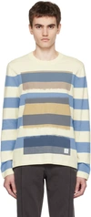 PS BY PAUL SMITH OFF-WHITE STRIPE SWEATER