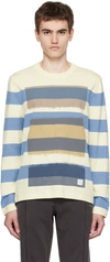 Ps By Paul Smith Off-white Stripe Sweater In 02 Whites