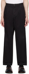 PS BY PAUL SMITH BLACK PLEATED TROUSERS