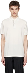 Paul Smith Off-white Artist Stripe Placket Polo In 01 Whites