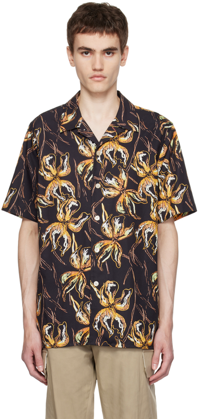 Ps By Paul Smith Black Floral Shirt In 79 Blacks