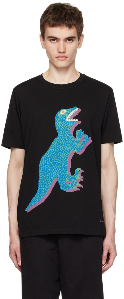 Ps By Paul Smith Black Dino T-shirt In 79 Blacks