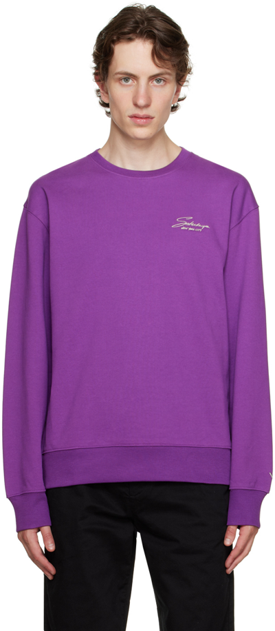 Saturdays Surf Nyc Purple Bowery Sweatshirt In Purple Magic