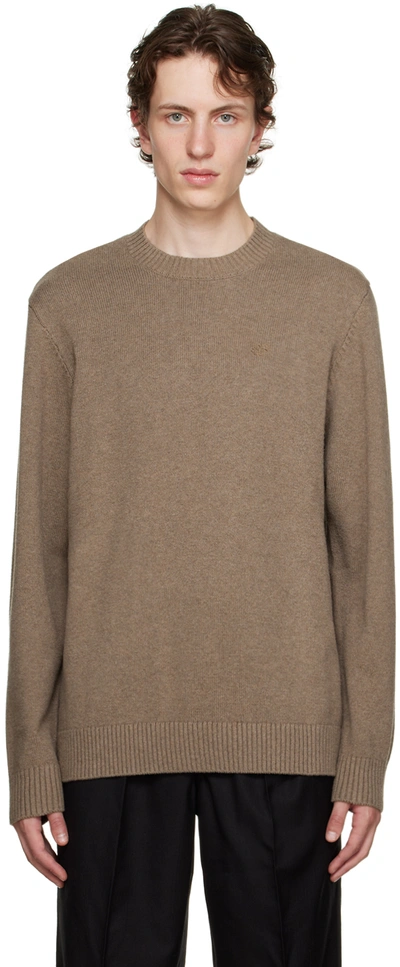 Saturdays Surf Nyc Brown Ribbed Sweater In Bungee