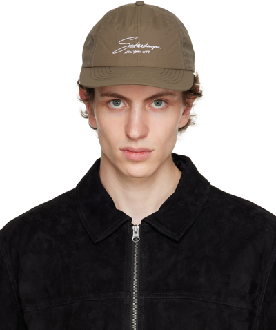 Saturdays Surf Nyc Taupe Abie Signature Dad Cap In Bungee