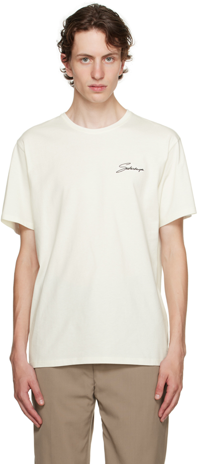 Saturdays Surf Nyc Logo-embroidered Cotton-jersey T-shirt In White