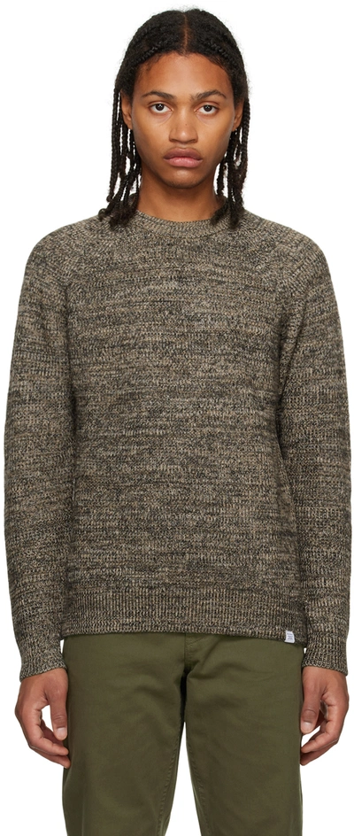 NORSE PROJECTS BROWN ROALD SWEATER
