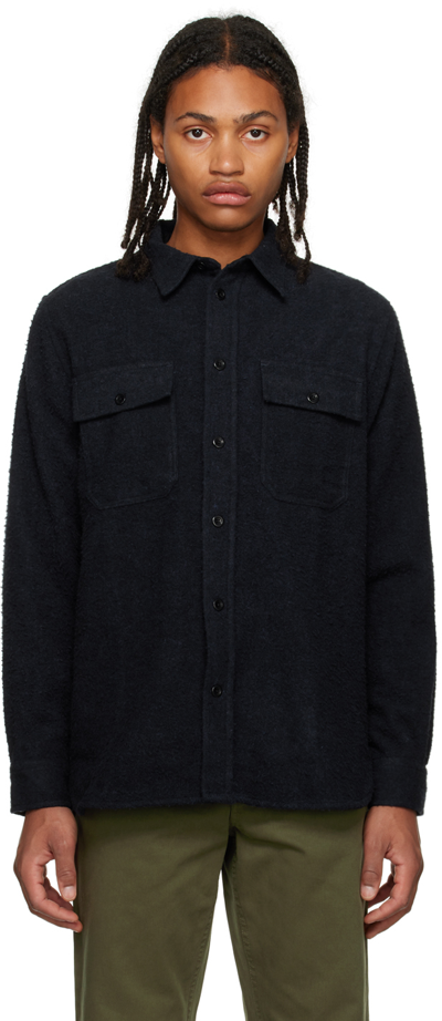 Norse Projects Navy Silas Shirt In Dark Navy