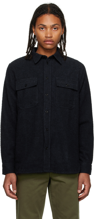 Norse Projects Navy Silas Shirt In Blue