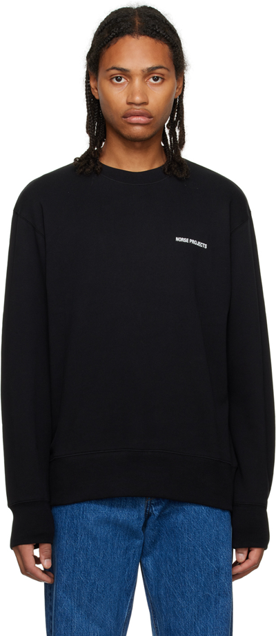 Norse Projects Black Arne Sweatshirt In 9999 Black