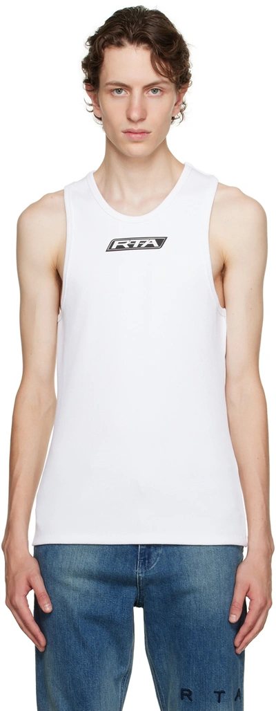 Rta White Racerback Tank Top