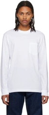 NORSE PROJECTS WHITE JOHANNES LONG SLEEVE T-SHIRT