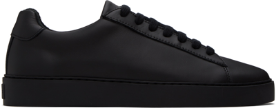 Norse Projects Black Court Sneakers In All Black