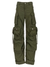 Attico Fern Canvas Straight-leg Cargo Pants