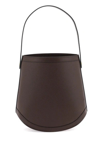 Savette Bucket Leather Shoulder Bag In Brown