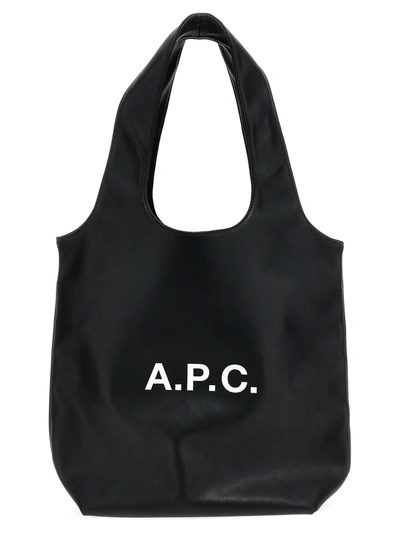 Apc Small Ninon Faux-leather Tote Bag In Black