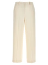Theory White Relax Pants