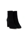L'agence Theodora Bootie In Black Suede