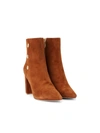 L'agence Theodora Bootie In Buckskin Suede