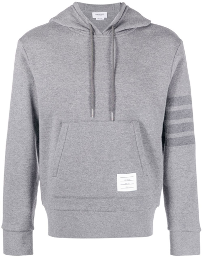 Thom Browne Grey Wool Hoodie