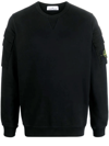 Stone Island Cotton Sweatshirt In Black