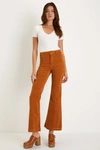 ROLLA'S EAST COAST TAN CORDUROY HIGH RISE FLARE PANTS