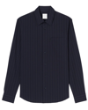 Sandro Pinstripe Flow Stretch Button-up Shirt