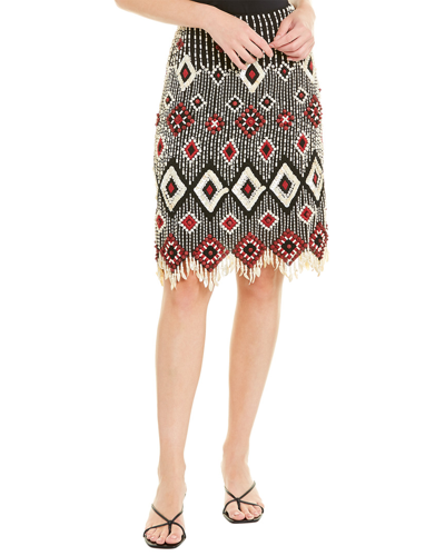 Tory Burch Embellished Pencil Skirt In Black