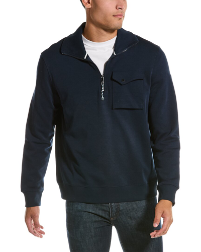 Ted Baker Ecos High-neck Long-sleeve Sweatshirt In Blue