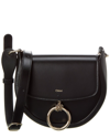 Chloé Two-tone Raffia And Leather Small Kerala 25 Bucket Bag In Black