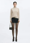 Mango 100% Cashmere Turtleneck Sweater Light/pastel Grey