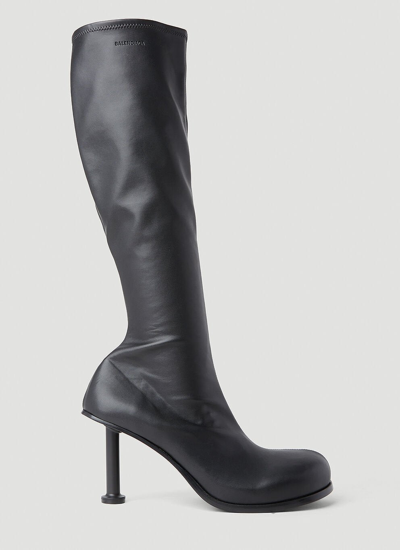 Balenciaga Mallorca Heeled Boots In Black